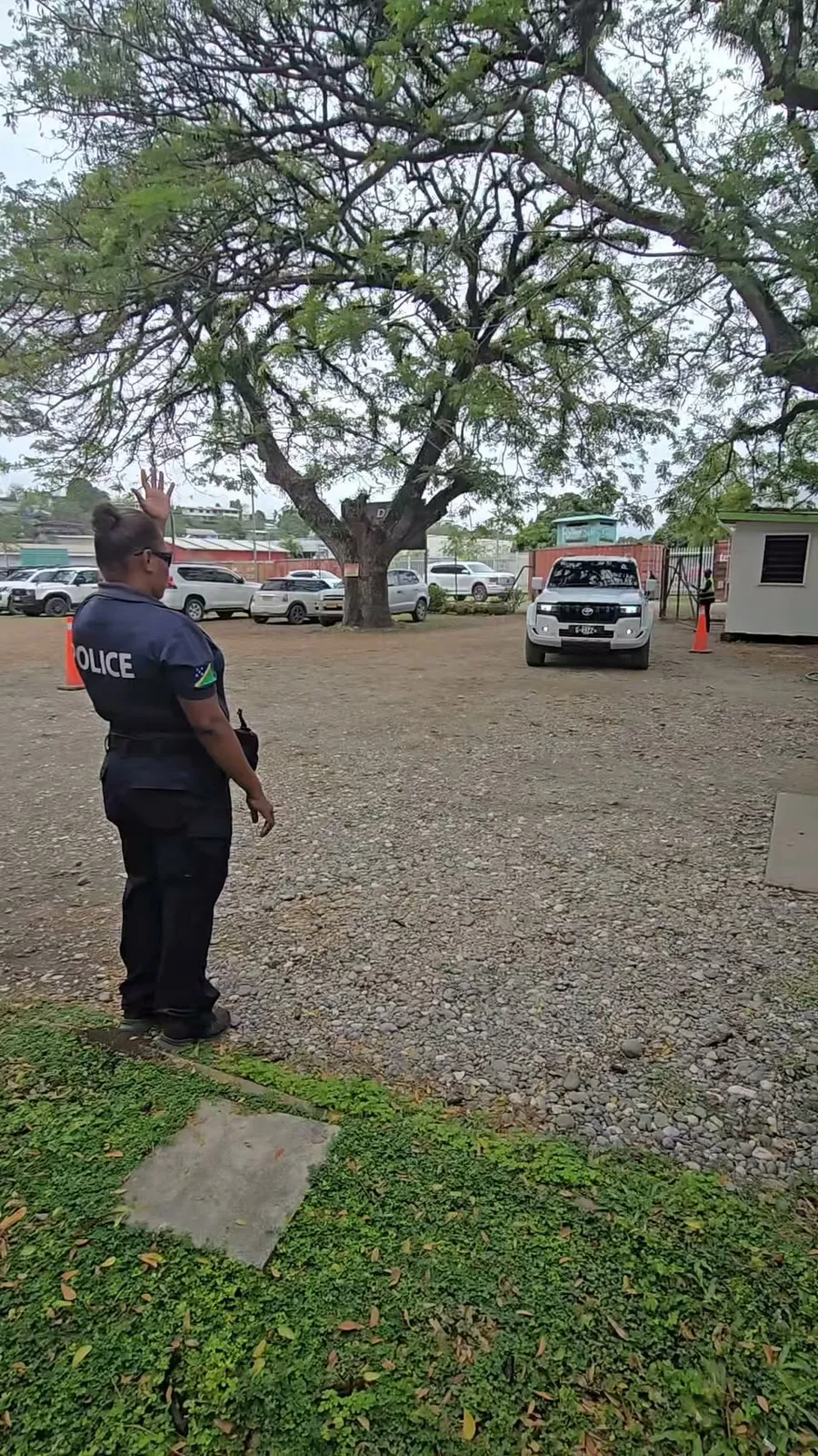 Papua New Guinea Prime Minister James Marape arrives for the PMs Golf Charity event